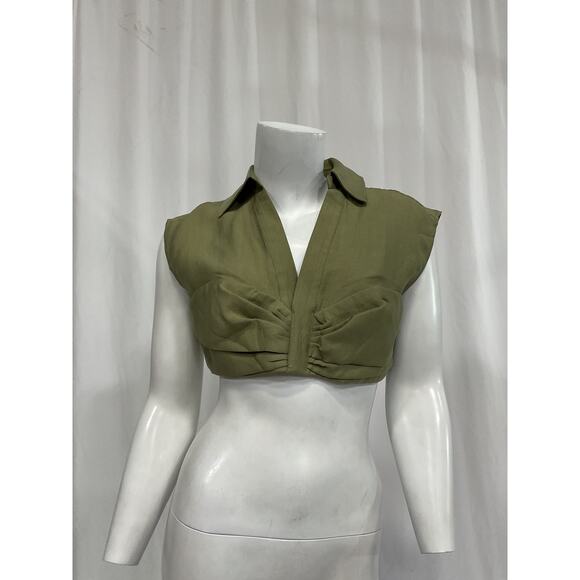 Cult Gaia 'Janette' Green Top Size S - Picture 2 of 5